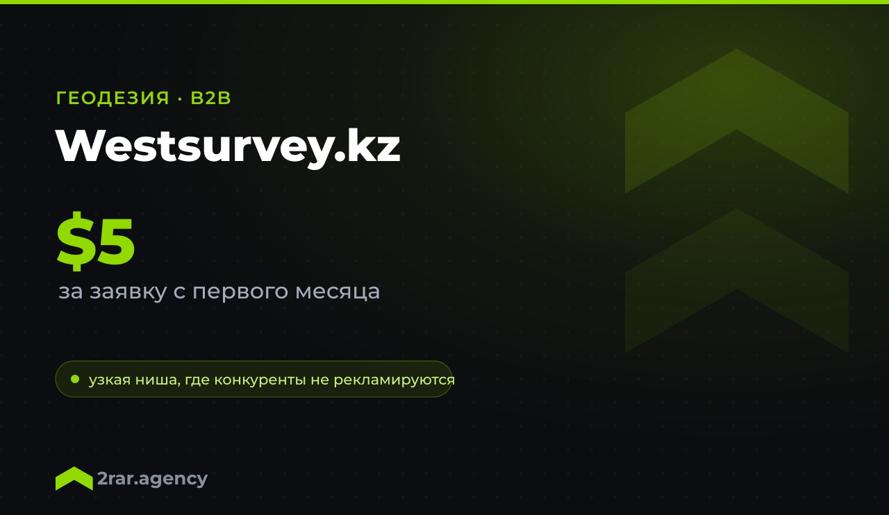 Сайт проекта Контекстная реклама в B2B (геодезия)